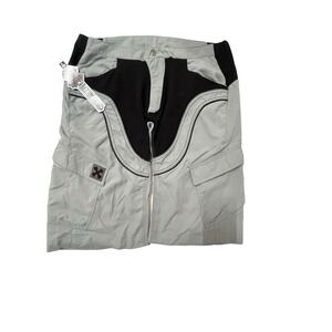 New W/Tag Exciled Apparel Grey & Black Motocross Style Biker Skater Shorts Sz XL
